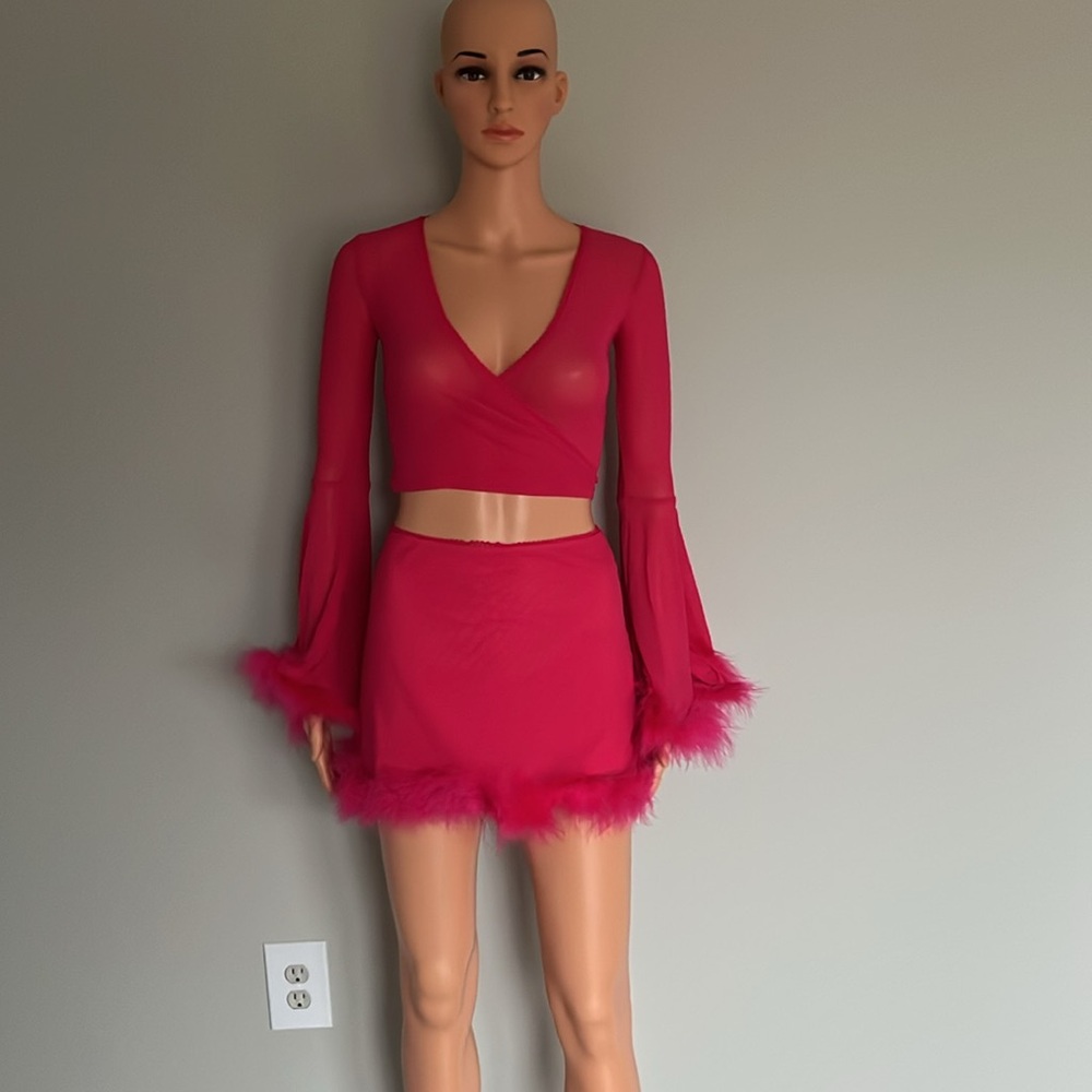 ‼️NWT‼️Dolls Kill X Sugar Thrillz Pretty Hollywood Dream Mesh Skirt Pink Small